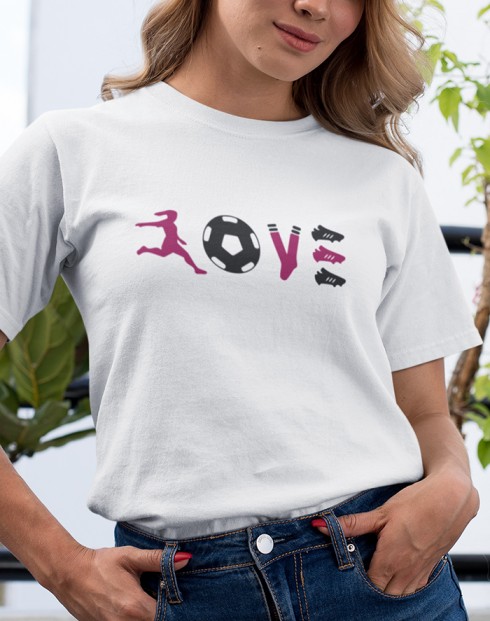 Dámské tričko - fotbal LOVE