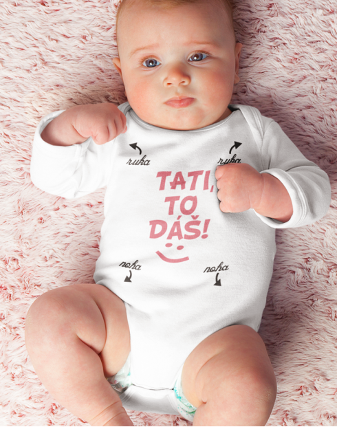 Dětské body Tati, to dáš - pro holčičky