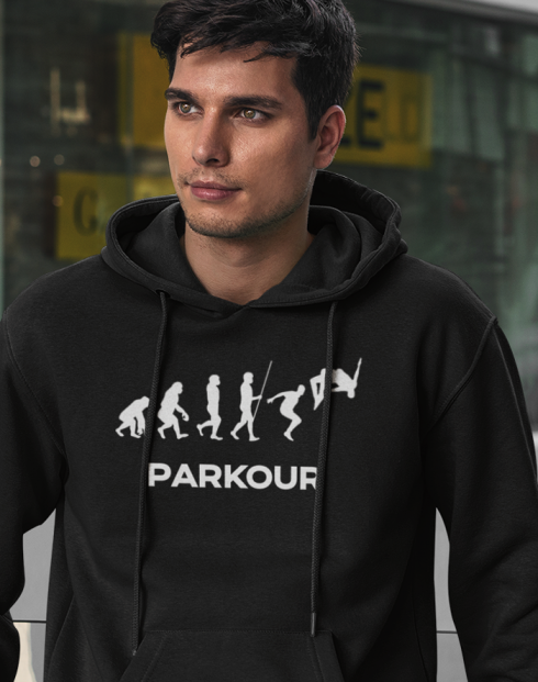 Pánská mikina - Parkour evoluce