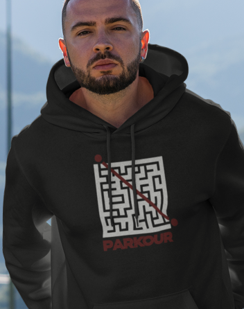 Pánská mikina - Parkour bludiště