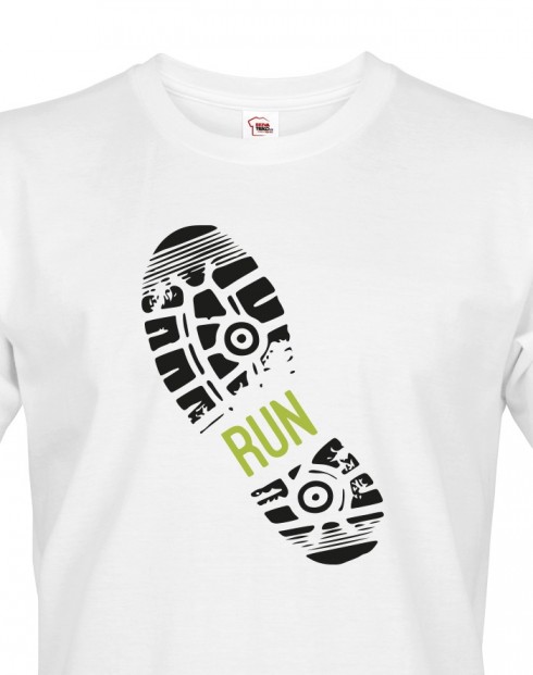 Pánské tričko - Stopa běžce