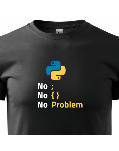 Pánské tričko pro programátory No problem