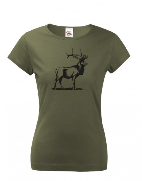 Dámské triko s jelenem 2