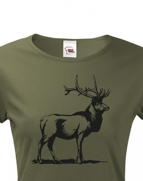 Dámské triko s jelenem 2