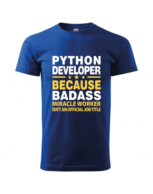 Pánské tričko pro programátory Python developer