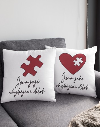 Polštářky pro zamilované chybějící dílek