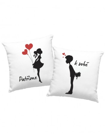 Polštářky pro zamilované - Patříme k sobě
