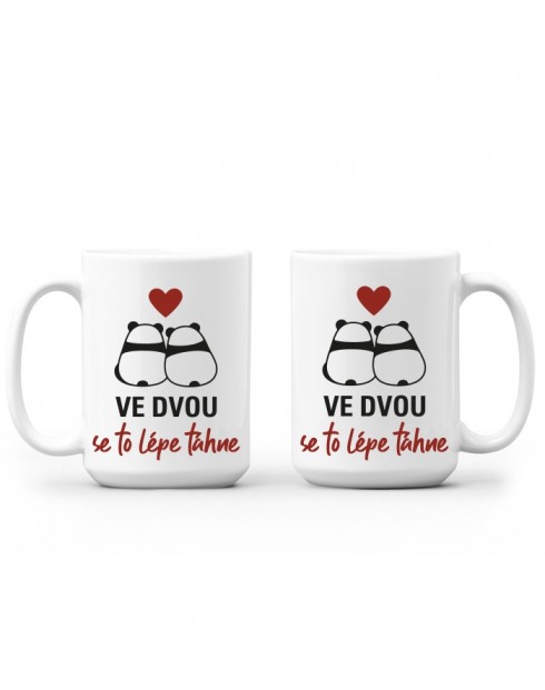 Hrnečky pro zamilované - Ve dvou se to lépe tahne