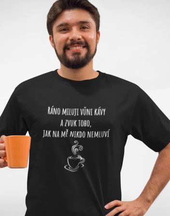 Pánské tričko Ráno miluji vůni kávy