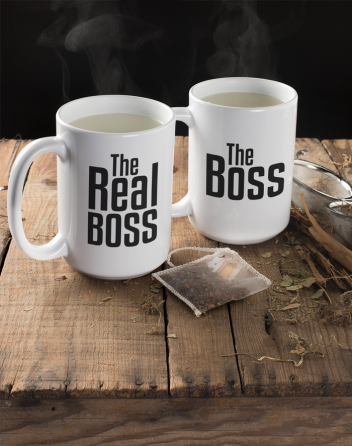 Párové hrníčky The Boss a The Real Boss