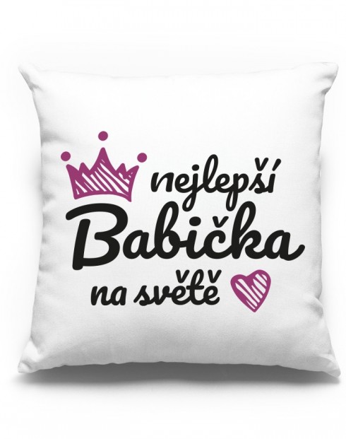 Polštář pro babičku Nejlepší babička na světě
