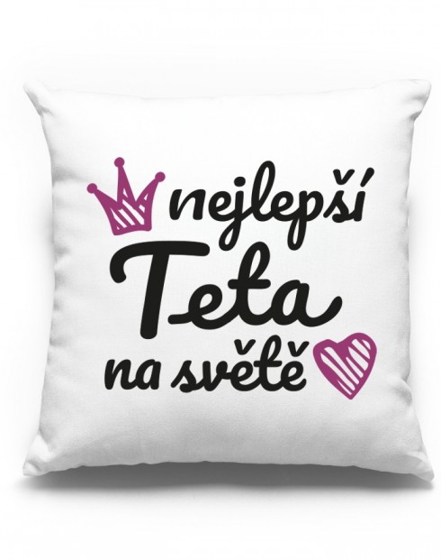 Polštář pro tetu Nejlepší teta na světě