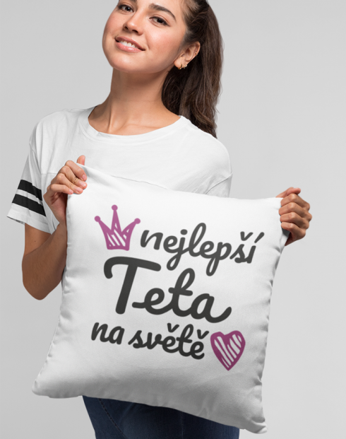 Polštář pro tetu Nejlepší teta na světě