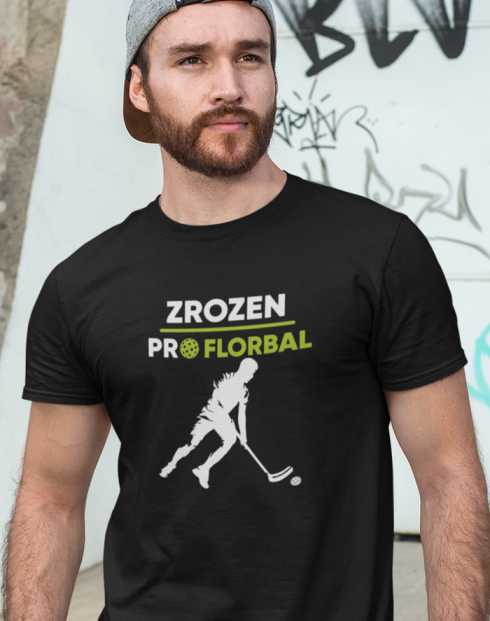 Pánské tričko - Zrozen pro florbal
