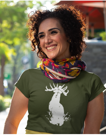 Dámské triko s jelenem