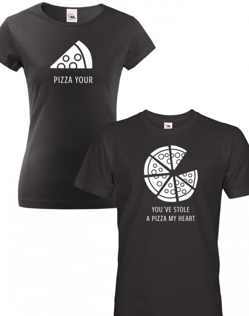 Trička pro páry Pizza