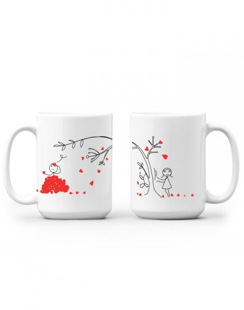 Hrnečky pro zamilované Zamilovaný strom
