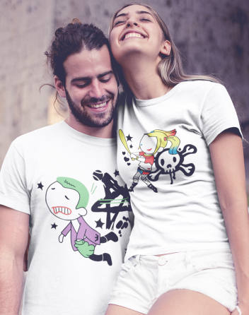 Párová trika Joker a Harley Quinn
