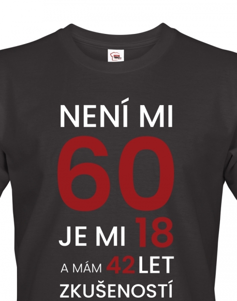 Pánské tričko ke 60. narozeninám