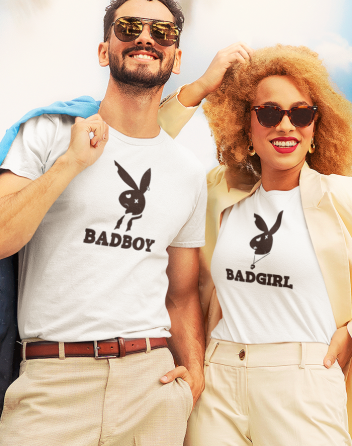 Párová trička Bad Boy, Bad Girl