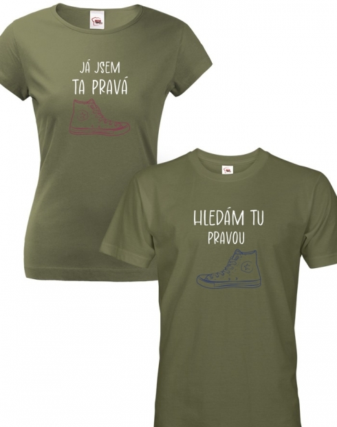 Párová tričká pro zamilované Hledám tu pravou