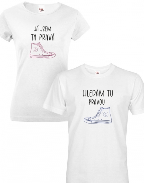 Párová tričká pro zamilované Hledám tu pravou