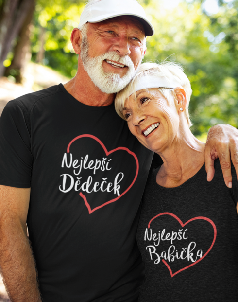 Trička pro nejlepšího dědečka a babičku