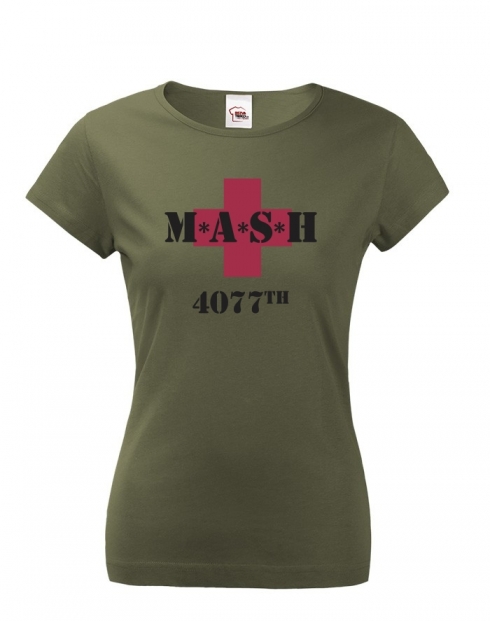 Dámské tričko s potiskem MASH 4077