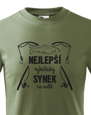 Dětské tričko Nejlepší rybářský synek na světě