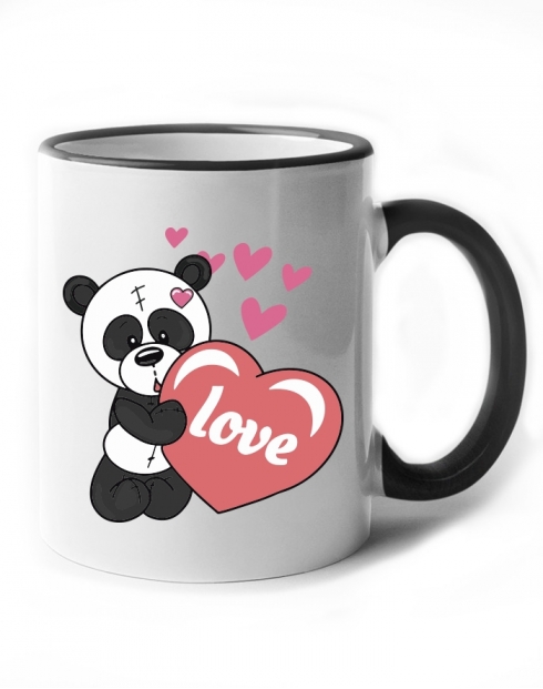 Hrneček s potiskem zamilované pandy