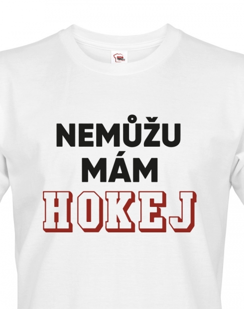 Pánske tričko Nemůžu mám hokej 2